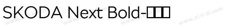 SKODA Next Bold字体转换